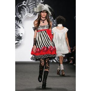 Anna Sui Rose Parade pirate silk dress KNOCK OFF